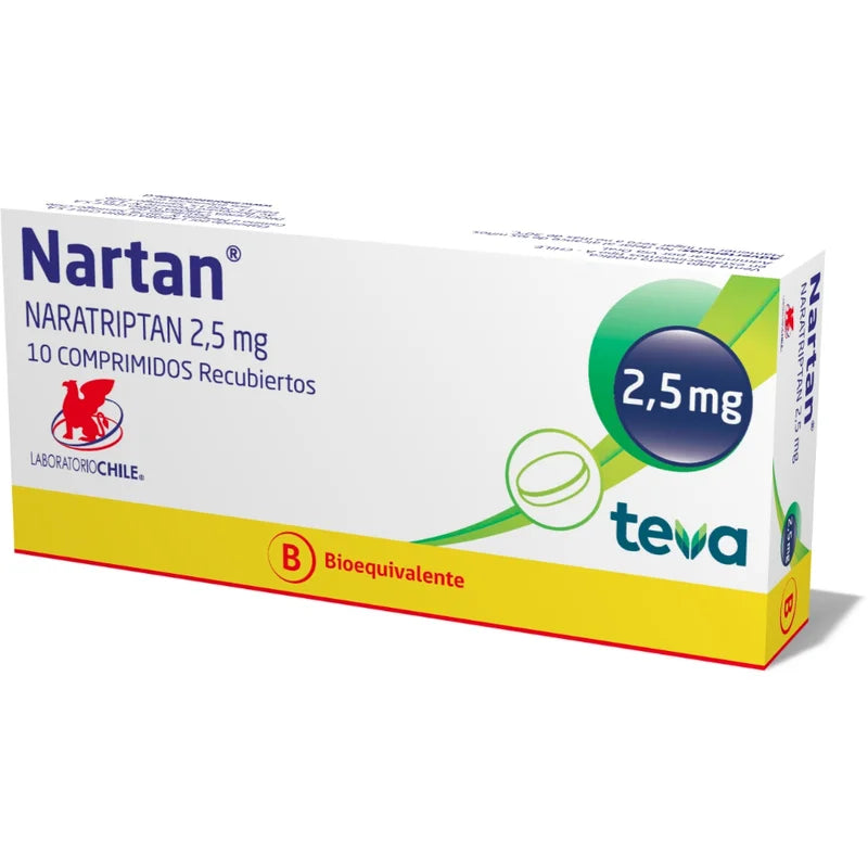 Nartan 2,5mg 10 Comprimidos recubiertos