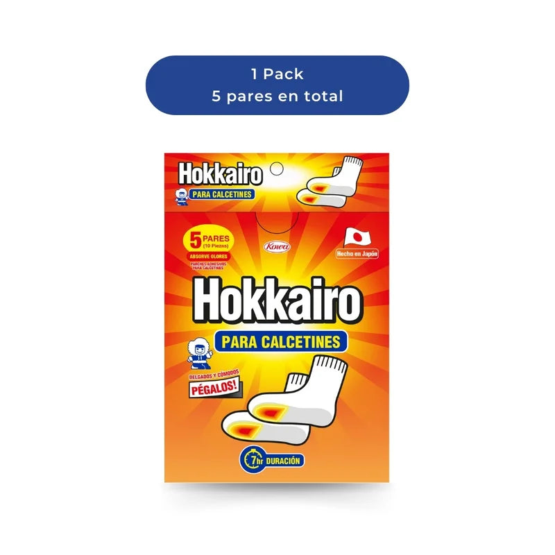 Hokkairo Parche térmicos Adhesivos para Calcetines 5 pares