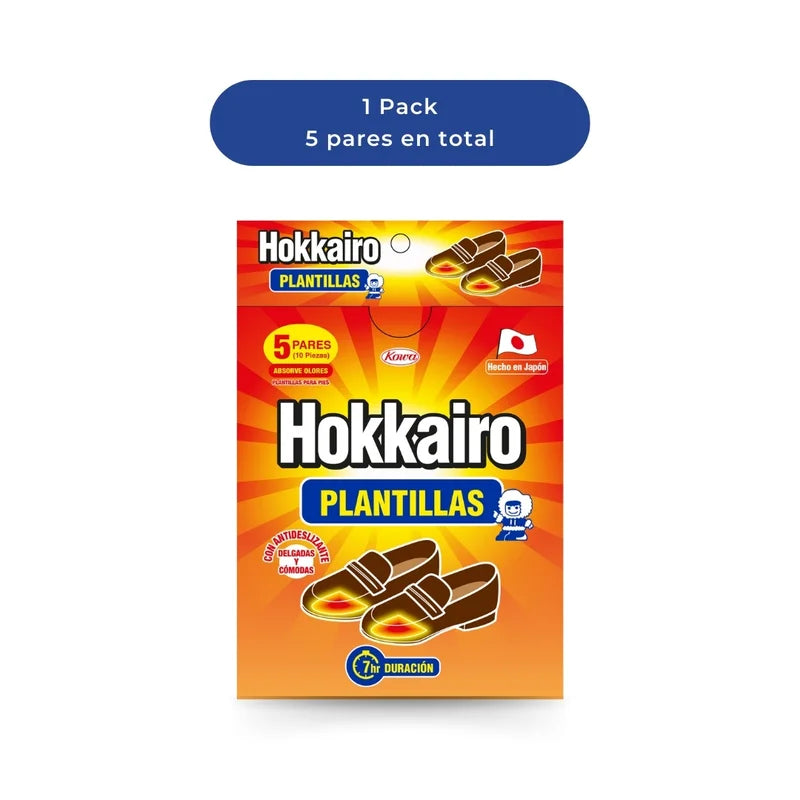 Hokkairo Plantillas térmicas para Zapatos 5 pares