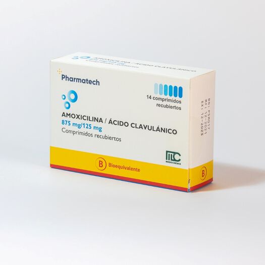 Amoxicilina/Ácido Clavulánico 875mg/125mg 14 Comprimidos recubiertos