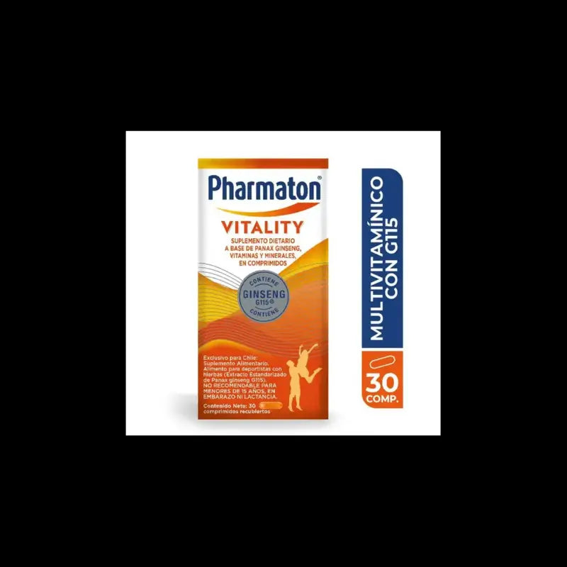 Pharmaton Vitality Ginseng 30 Comprimidos Recubiertos