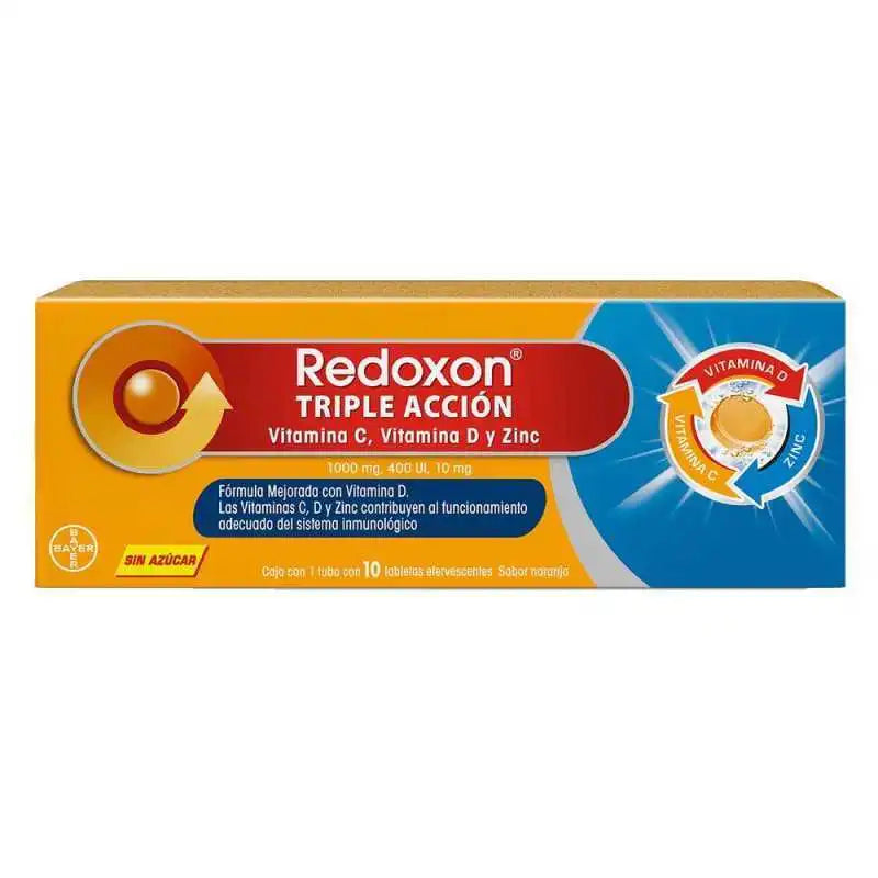 Redoxon Triple Acción 10 Comprimidos efervescentes Sabor Naranja