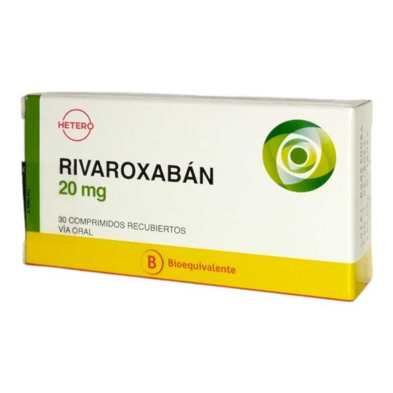 Rivaroxaban 20mg 30 Comprimidos