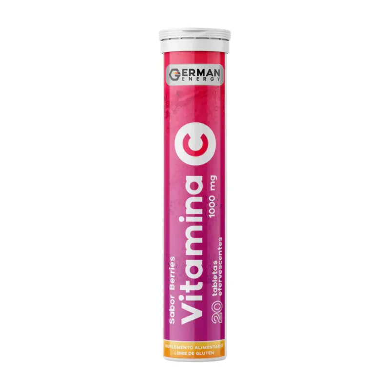 Vitamina C 1000mg 20 Tabletas Efervescentes Sabor Berries