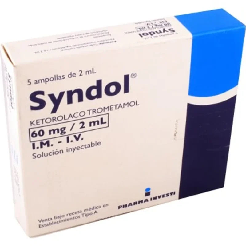 Syndol 60mg Solución Inyectable 5 Ampollas de 2ml