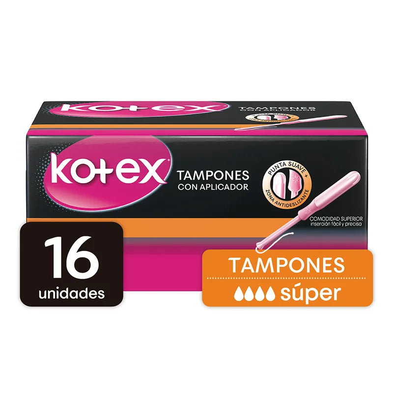 Tampones Kotex Súper 16 Unidades