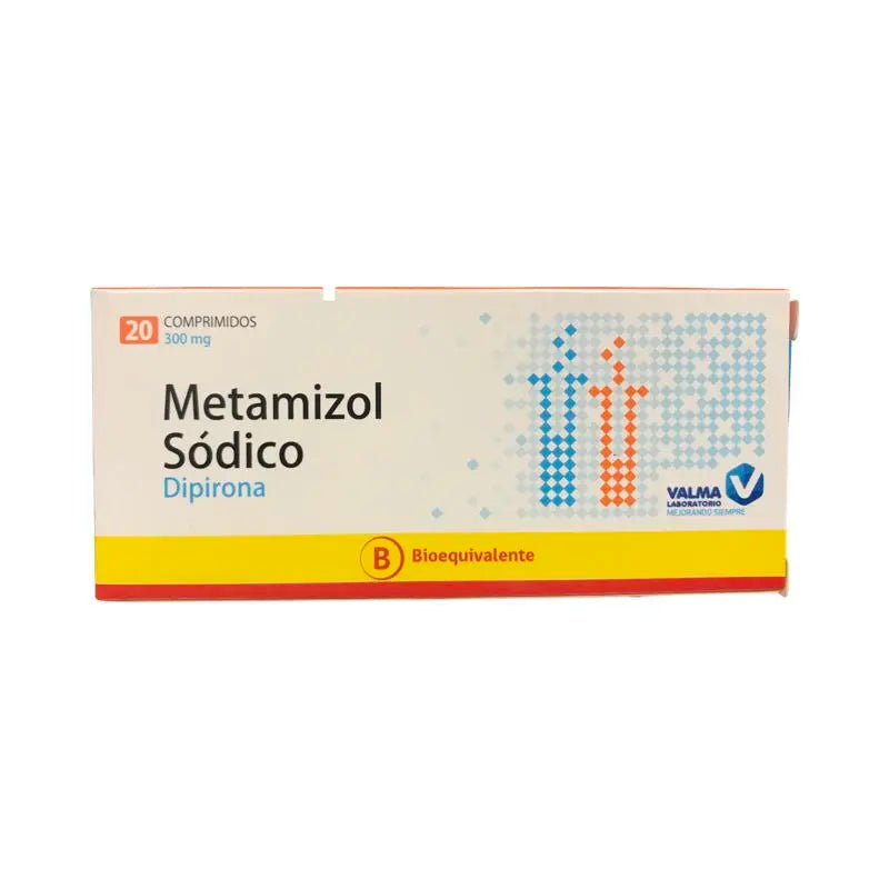 Metamizol sódico monohidrato 300mg 20 Comprimidos