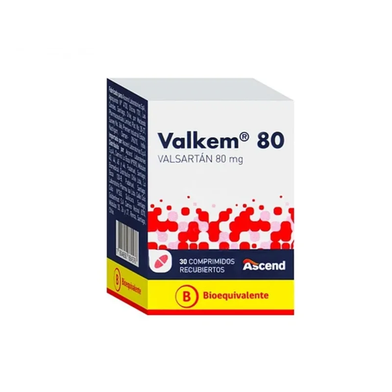 Valkem 80mg 30 Comprimidos Recubiertos