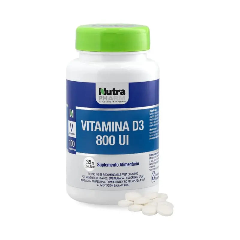 Vitamina D3 800 UI 100 Comprimidos