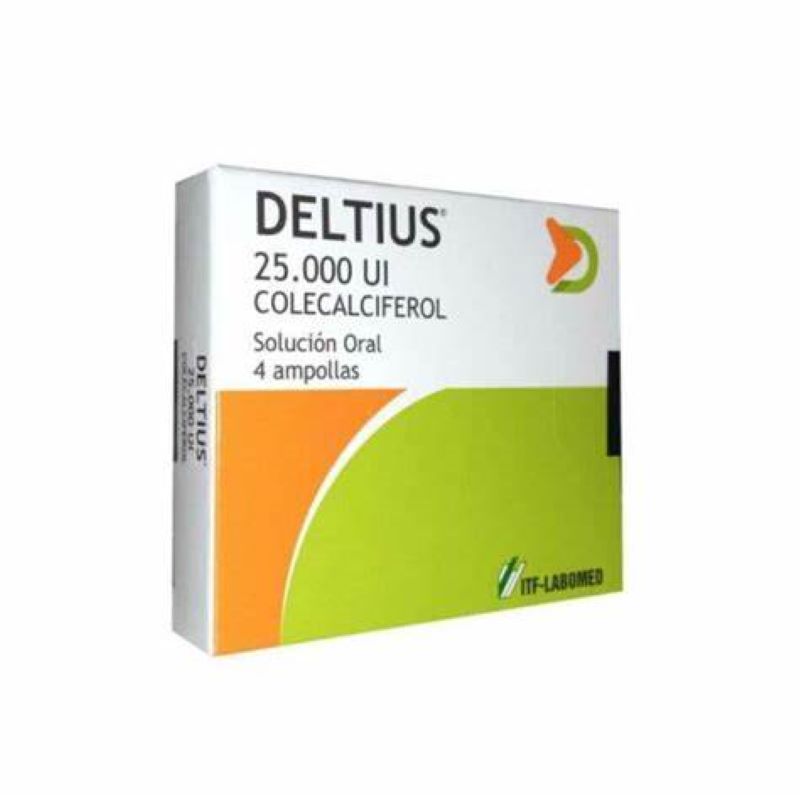 Deltius 25.000 UI Colecalciferol 4 ampollas