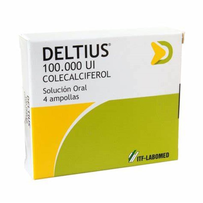 Deltius 100.000 UI Colecalciferol 4 ampollas