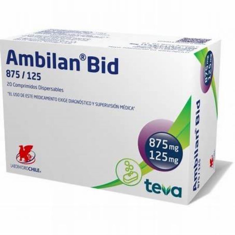 Ambilan Bid 875mg/125mg 20 Comprimidos Dispersables