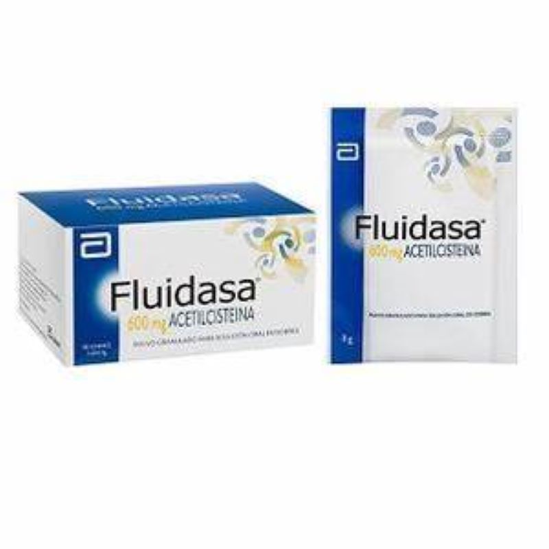 Fluidasa 600mg Polvo Granulado para Solución Oral 10 Sobres