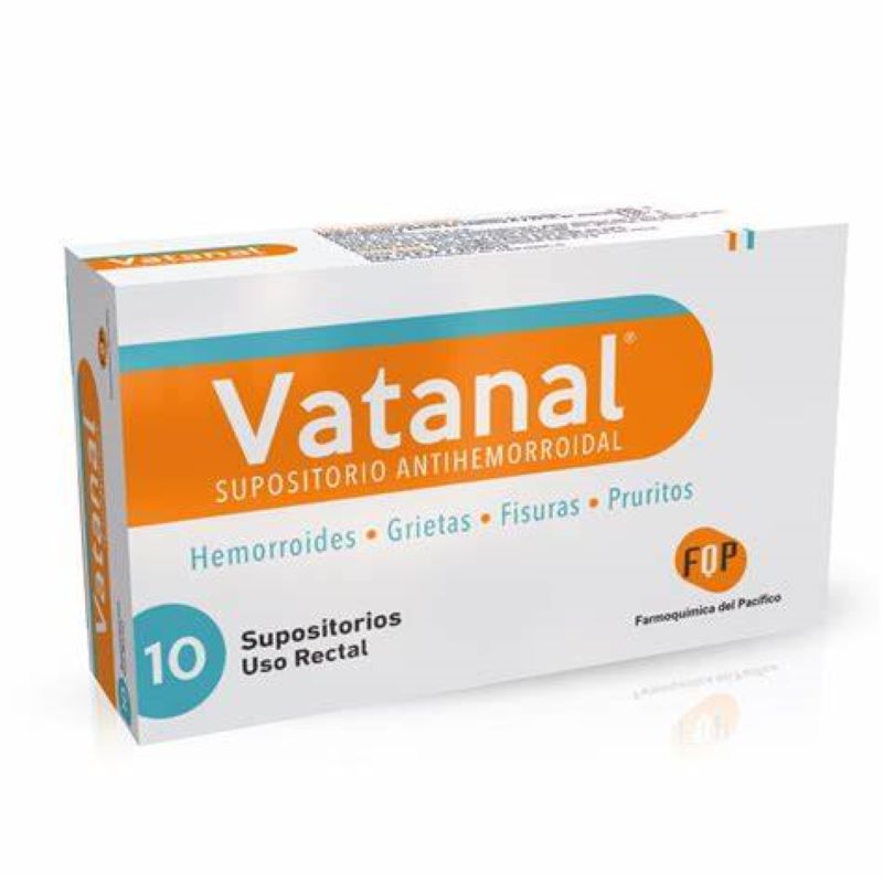 Vatanal Antihemorroidal 10 Supositorios