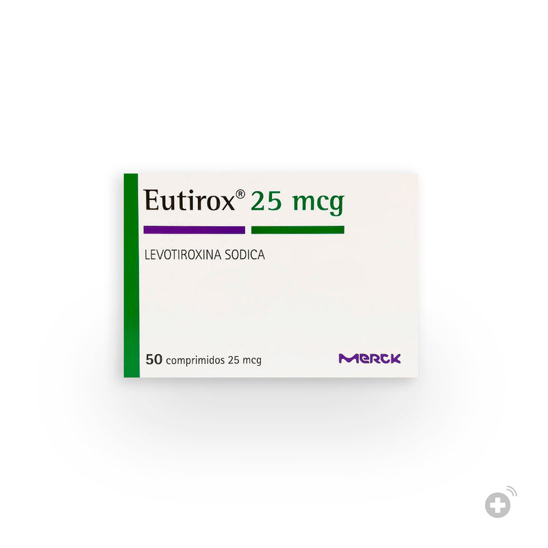 Eutirox 25mcg 50 Comprimidos