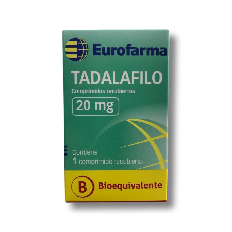 Tadalafilo 20mg 1 Comprimido Recubierto