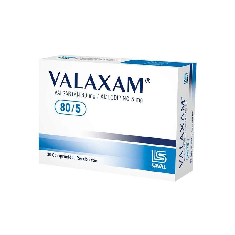 Valaxam 80mg/5mg 30 Comprimidos recubiertos